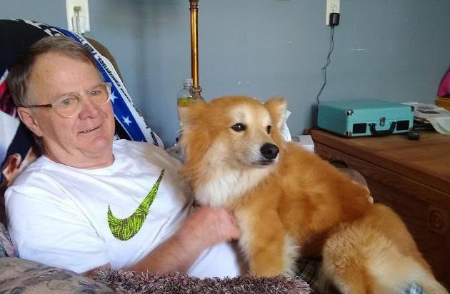 Rescued man and dog